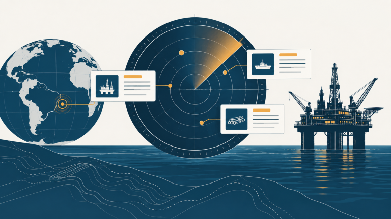 Petrobras tender monitoring dashboard illustration