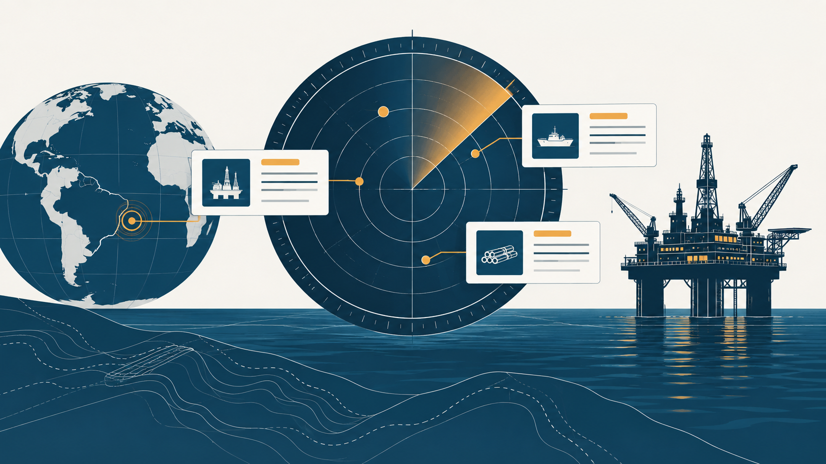 Petrobras tender monitoring dashboard illustration